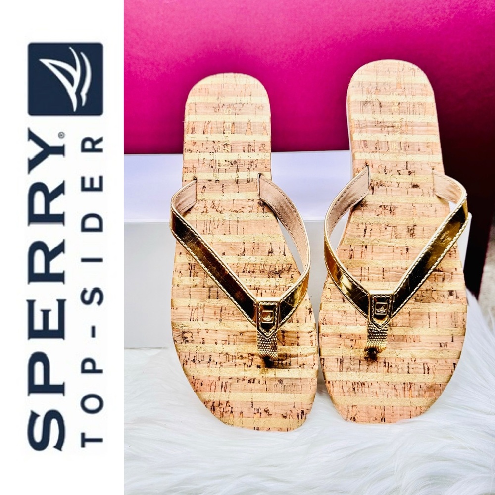 { Sperry } : Women's Sandals in Gold/Cork